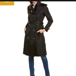 Burberry Black Trench Coat.